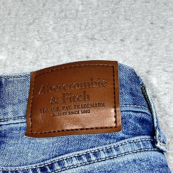 Abercrombie & Fitch Skinny Jeans Mens Size 36 Distressed Inseam 31 in Pockets - Picture 9 of 13